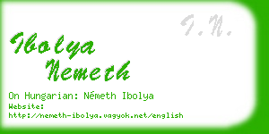 ibolya nemeth business card