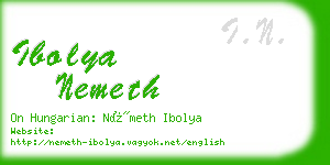 ibolya nemeth business card